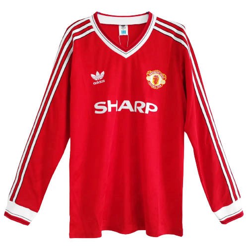 Tailandia Camiseta Manchester United ML 1st Retro 1986 Rojo